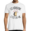 T-shirt homme hérisson c'est la vie - Planetee