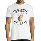 T-shirt homme hérisson c'est la vie - Planetee