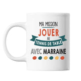 Mug Ma mission Tennis de Table avec Marraine - Planetee