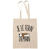 Sac Tote Bag basset je le ferai demain beige - Planetee