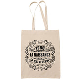 Sac Tote Bag 1986 Naissance Légende beige - Planetee