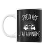 Mug Alpinisme j'peux pas Noir - Planetee