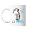 Mug Sculpture j'peux pas Blanc - Planetee