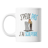 Mug Sculpture j'peux pas Blanc - Planetee