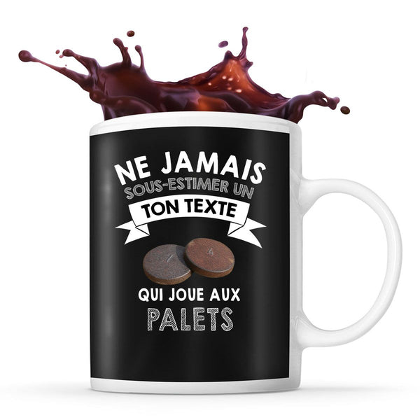 Mug personnalisable palets Prénom Métier Age tasse pour Joueur de Palets - Planetee