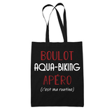 Sac Tote Bag Aquabiking C'est ma Routine - Planetee