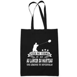 Sac Tote Bag Lancer Du Marteau Légende tu deviendras Noir - Planetee