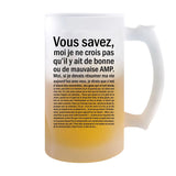 Chope de bière Femme AMP Bonne ou mauvaise - Planetee