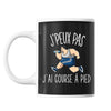 Mug Course à pied j'peux pas Noir - Planetee