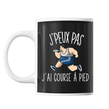 Mug Course à pied j'peux pas Noir - Planetee
