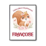 Affiche Françoise Princesse Écureuil - Planetee