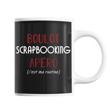 Mug Scrapbooking C'est ma Routine - Planetee