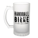 Chope de bière Handball et bière - Planetee