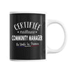 Mug Femme Community Manager Meilleure de France | Tasse Noire métier - Planetee
