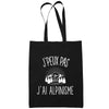 Sac Tote Bag Alpinisme Je peux pas Noir - Planetee