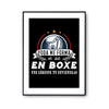 Affiche Boxe Thai Légende Boxeur et Boxeuse - Planetee