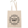 Sac Tote Bag Millésime 1987 beige - Planetee