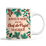 Tasse Noël Chef de Projet homme Beige - Planetee