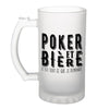 Chope de bière Poker et bière - Planetee