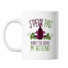 Mug Vin alcool petit verre j'peux pas Blanc - Planetee