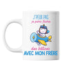 Mug Bêtises avec mon Frère Licorne Avion - Planetee