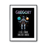Affiche Prénom Grégory Univers - Planetee