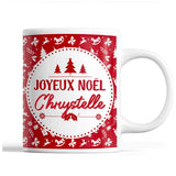 Tasse Noël Chrystelle Rouge - Planetee