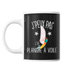 Mug Planche a voile j'peux pas Noir - Planetee