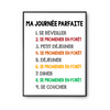 Affiche Se Promener en Forêt Journée Parfaite | Poster Blanc Décoration Murale - Planetee