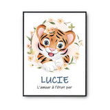 Affiche Lucie Amour Pur Tigre - Planetee
