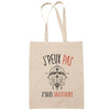 Sac Tote Bag J'peux pas Signe poisson beige - Planetee