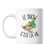Mug Snowboard c'est la vie Snowboardeur et Snowboardeuse - Planetee