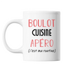 Mug Cuisine C'est ma Routine Blanc - Planetee