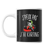 Mug Karting j'peux pas Noir - Planetee