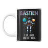 Mug Prénom Bastien Univers - Planetee