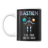 Mug Prénom Bastien Univers - Planetee