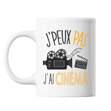 Mug Cinéma j'peux pas Blanc - Planetee