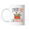 Mug Bricolage j'peux pas Blanc - Planetee