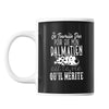 Mug Dalmatien Je travaille dur - Planetee