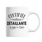Mug Femme Détaillante Meilleure de France | Tasse Blanc métier - Planetee