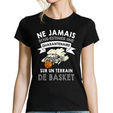 T-shirt femme basket quarantenaire - Planetee