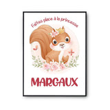 Affiche Margaux Princesse Écureuil - Planetee
