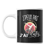 Mug Pilates j'peux pas Noir - Planetee