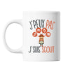 Mug Scout scoutisme j'peux pas Blanc - Planetee