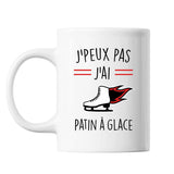 Mug Patin à glace j'peux pas Blanc - Planetee