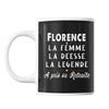 Mug prénom Florence cadeau départ retraite - Planetee