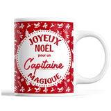 Tasse Noël Capitaine homme Rouge - Planetee