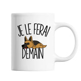 Mug Berger Allemand Je le ferai demain - Planetee