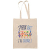 Sac Tote Bag J'peux pas Cabaret beige - Planetee