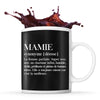 Mug noir Définition Mamie - Planetee